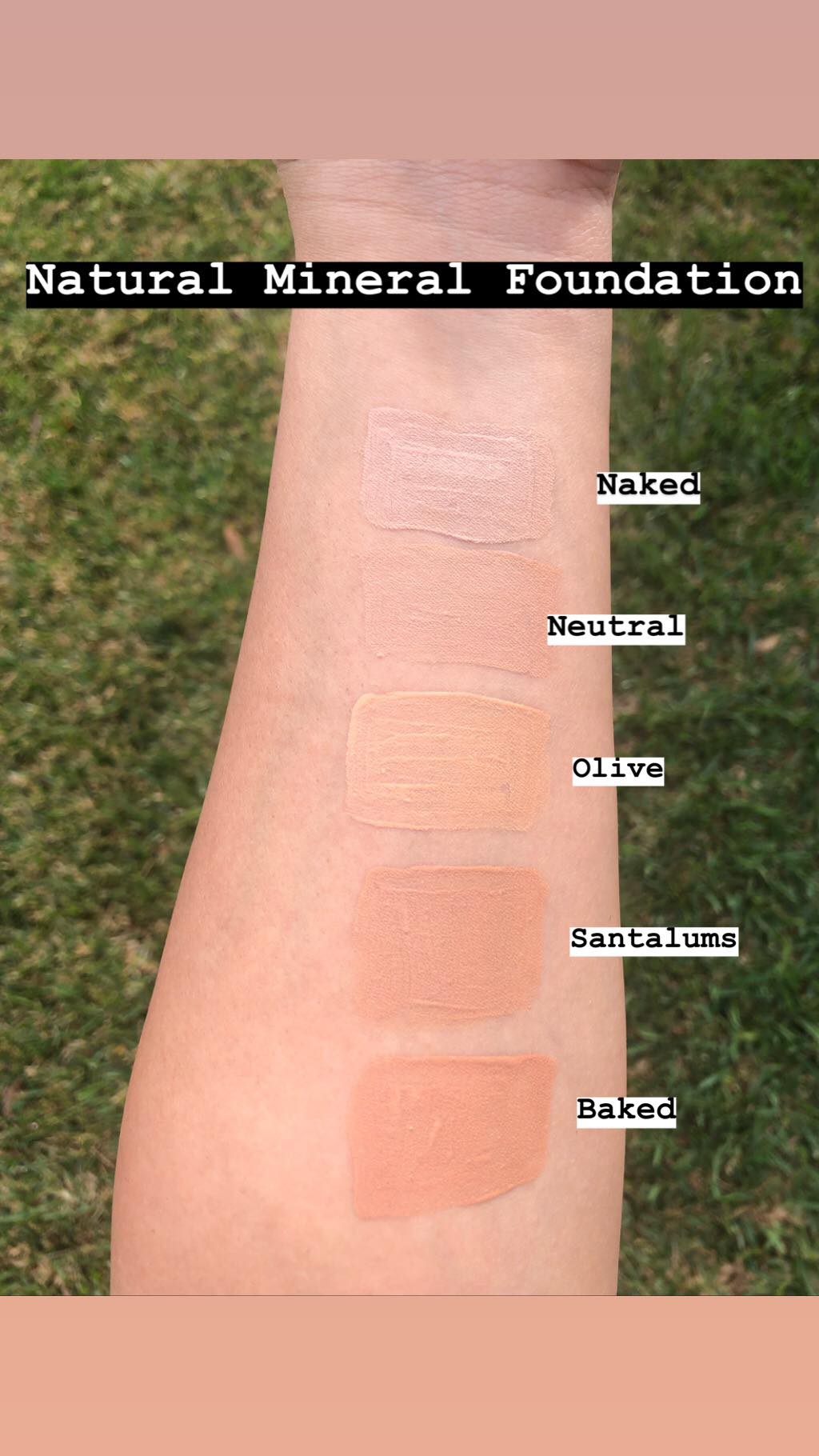 Different Shades of Natural Mineral Foundation