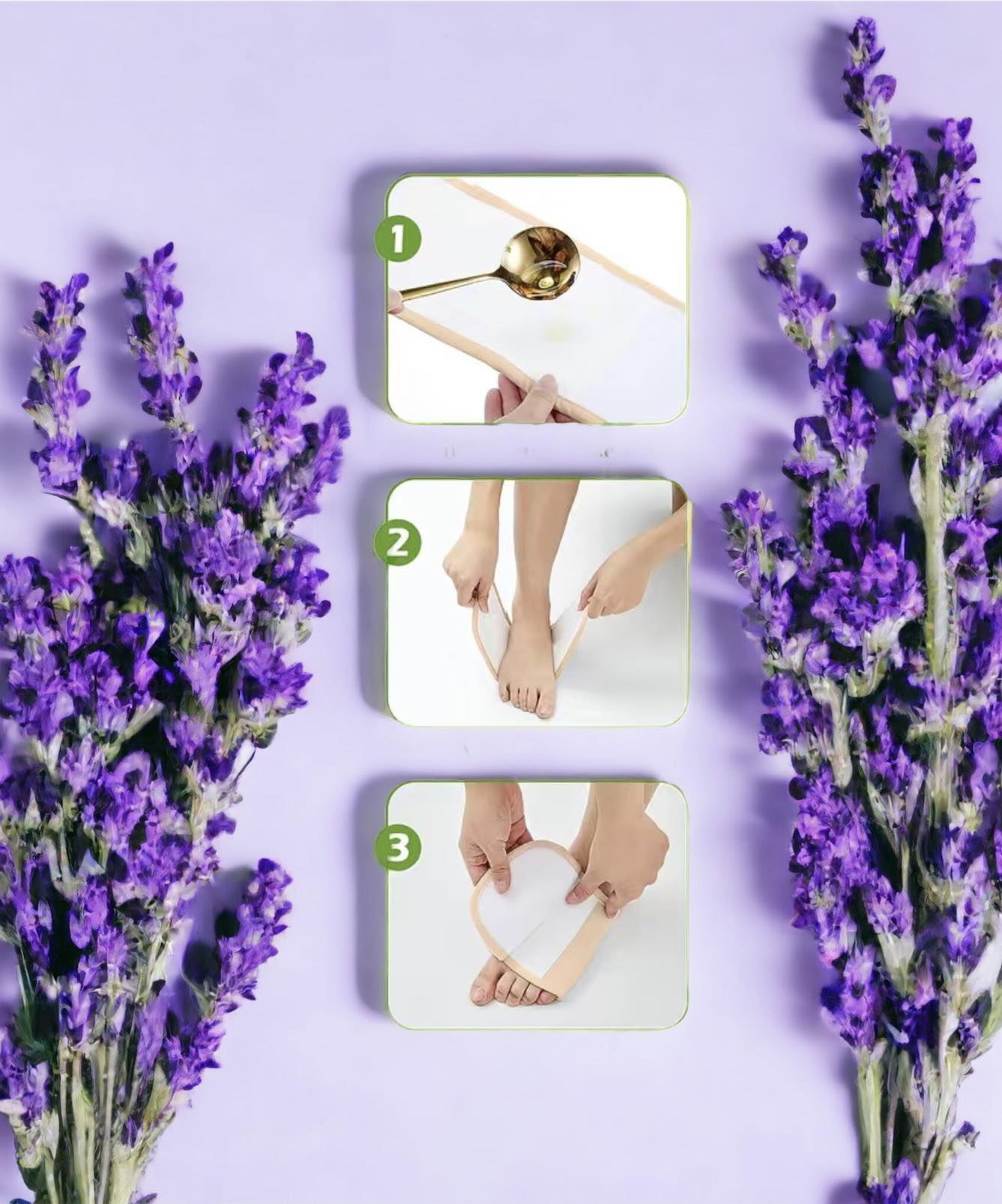 Castor Oil Foot Compress Application