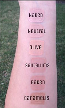 Organix Mineral Foundation Glass Bottle on Skin