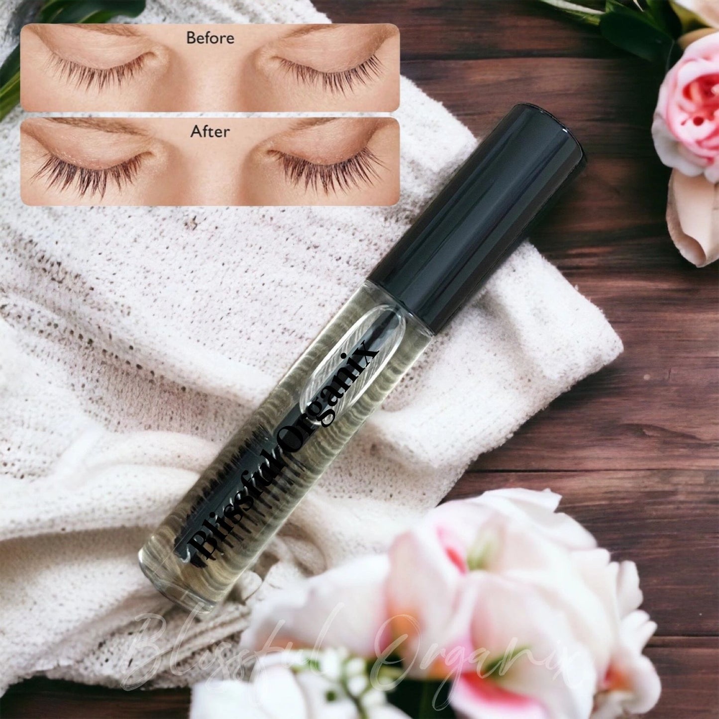 Organic Castor oil+Rosemary Eyelash and Brow Growth Serum 10ML