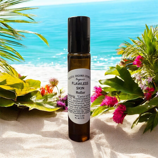 ORGANIC CASTOR OIL & FRANKINCENSE FLAWLESS TRAVEL SKIN ROLLER 15ml