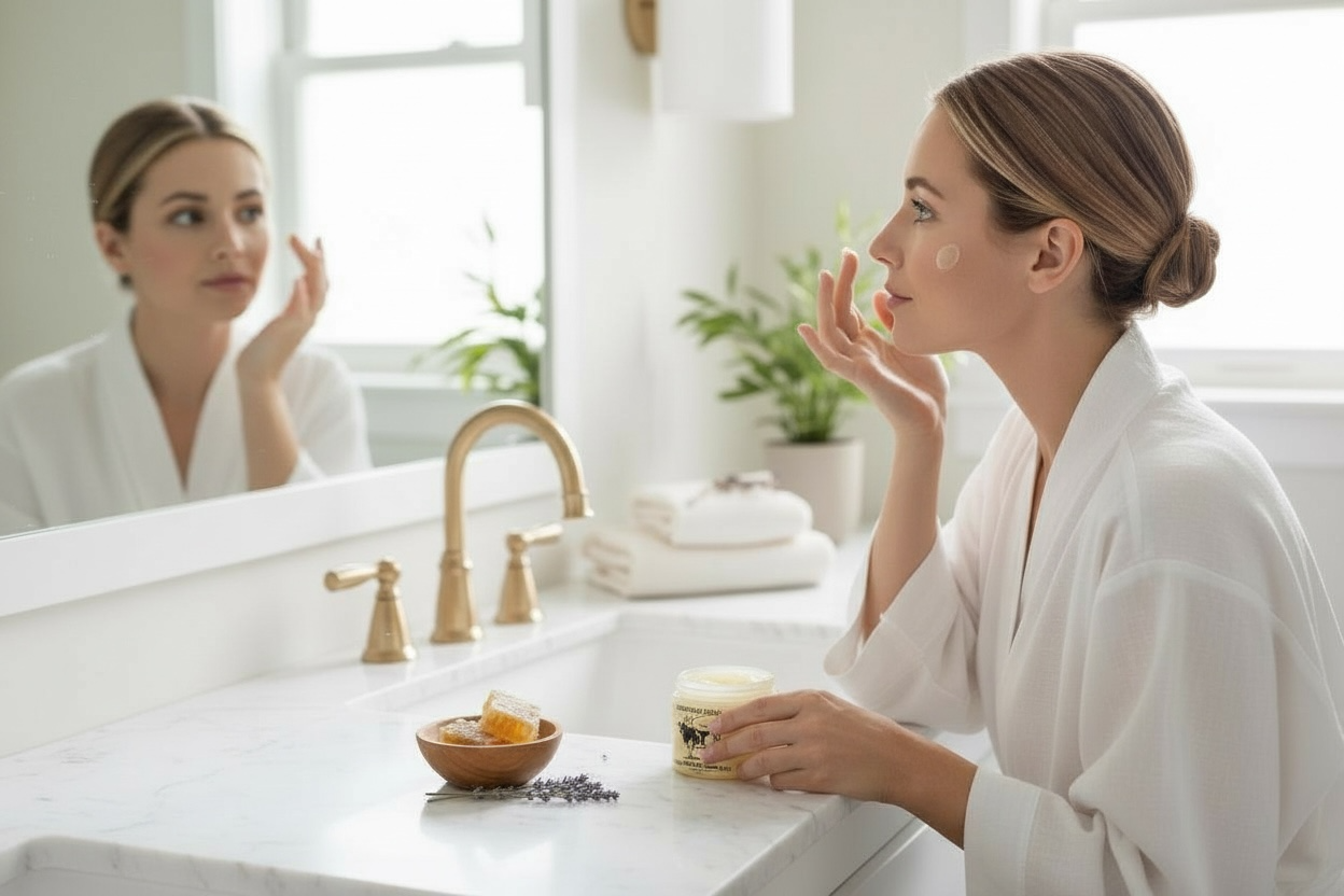 Organic Whipped Grass-Fed Beef Tallow & Manuka Honey Moisturizer Cream 4 oz