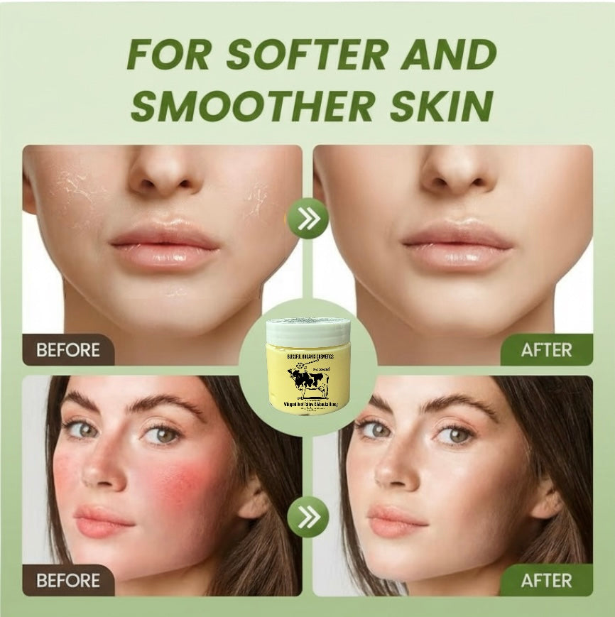 Organic Whipped Grass-Fed Beef Tallow & Manuka Honey Moisturizer Cream 4 oz