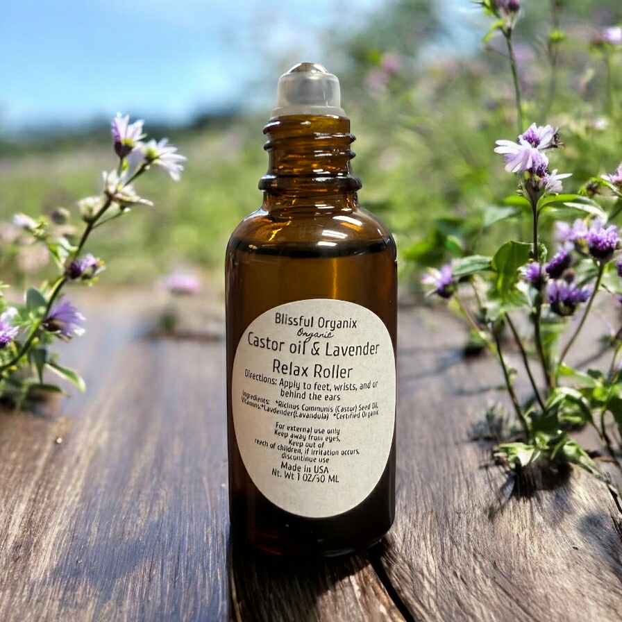 Organic Castor oil & Lavender Relax Roller